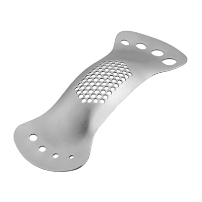 Image of Tala Garlic Press and Herb Stripper, Stainless Steel, Easy Clean, No Waste Crusher, Food Prep Essential, Metallic Silver