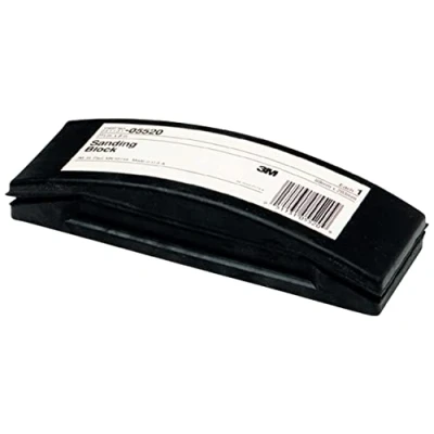Image of 3M Sanding Block, Rubber, 05520, 2 3/4 in x 8 in, Black