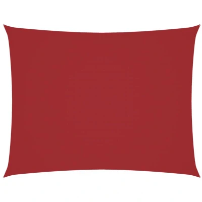 Image of vidaXL Sunshade Sail Oxford Fabric Rectangular 3x4 m Red