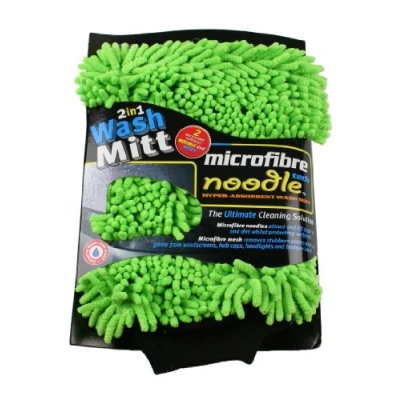 Image of Kent Car Care GKEQ2429 Microfibre Noodle Wash Mitt Colours May Vary