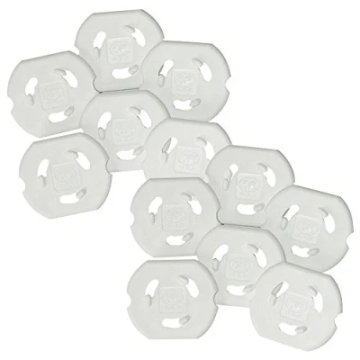 Image of Safetots Plug Socket Covers, Pack of 12, Covers UK, Child Safety Sovers Baby Protectors for Sockets UK