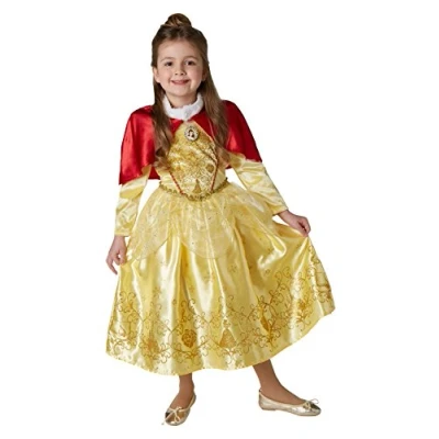 Image of Rubie&#039;s Official Disney Princess Belle Winter Childs Costume size Small 3 4 years, Height 104 cm