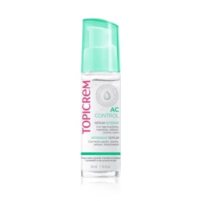 Image of Topicrem AC Control Intensive Serum Anti Blemish, Sebum Regulator and Residual Marks Sensitive Skin Combination to Oily Acne Tendency Teens &amp; Adults 32 ml