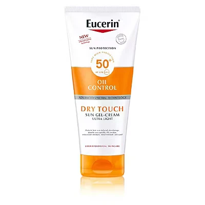 Image of Eucerin Sun Protection Gel Cream Dry Touch Sensitive Protect SPF 50+ Cream, 200ml