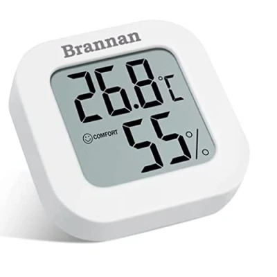 Image of LCD Room Thermometer Indoor Humidity Meter Hygrometer Accurate Temperature and With Digital Display to Monitor House Home Office Nursery Bedroom Baby Car