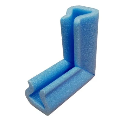 Image of None 25mm x 100mm Blue Foam Corner Point Edge Protectors Cushions Baby Child Safety Qty 20