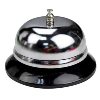 Image of Game Bell,Call Bell Stainless Steel Kitchen for Ringing Service Hand Servant Butler Reception Waiter Shop Counter Drama Play