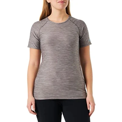 Image of CMP Women&#039;s Elastic Melange T Shirt with Sun Protection Upf 40, womens, Shirt, 39T5726, Grey Mel. Ceramic, D38