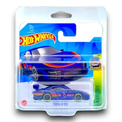 Image of Hot Wheels Porsche 935 (Metallic Dark Blue) 7/10 HW Exotics 2023 223/250 (Short Card) COMES IN A KLAS CAR KEEPER PROTECTIVE COLLECTORS CASE HKH96