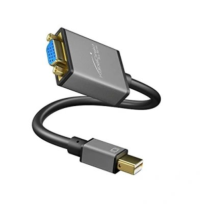 Image of KabelDirekt Mini DisplayPort (Mini DP) to VGA Adapter/Converter (maximum resolution WUXGA, 1920 x 1200/60Hz, 24k gold plated contacts, for iMac, MacBook) PRO Series