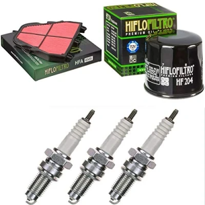 Image of Pamoto Air Filter Oil Spark Plug Daytona 675 2006 2012 Maintenance Kit Service