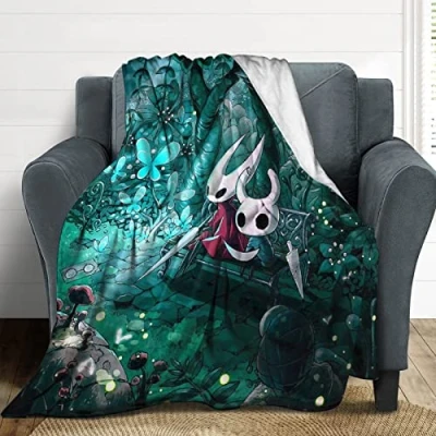Image of Hollow Knight Blanket, Soft Lightweight Warm Flannel Fleece Throw Cozy Fuzzy Blankets for Gift Kids Teens &amp; Adults 50&quot;x60&quot;