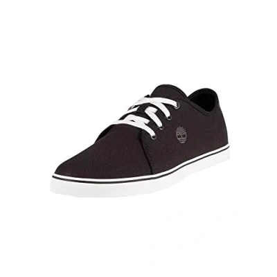 Image of Timberland Men&#039;s Skape Park Canvas Vulc Ox Basic Sneakers, Black Canvas, 9.5 UK