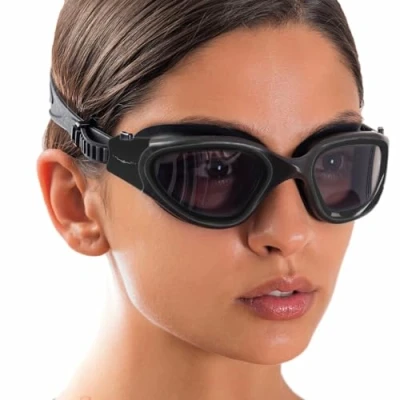 Image of AqtivAqua Swimming Goggles Adult and Kids 6 14 Men Women Swim Childrens Boys Girls DX S (Black, Shade)
