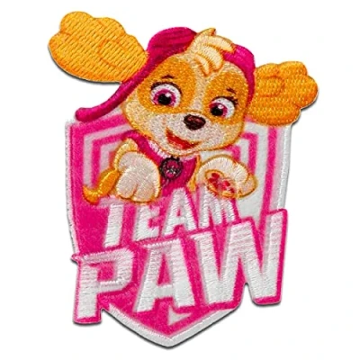 Image of Paw Patrol Team Skye Patches/Iron on/Iron On/Appliques/Iron on/Applique/Patches/Patches