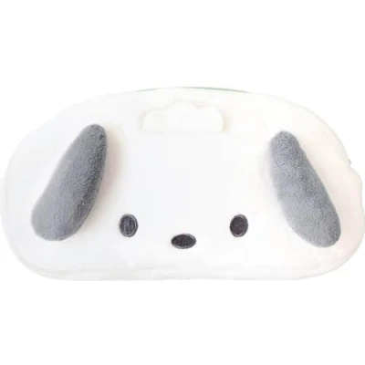 Image of [T&#039;S Factory] Stationery Plush Face Pen Pouch Sanrio Characters Pochacco White Multicolor