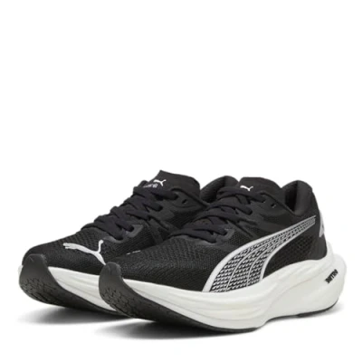 Image of Puma Deviate Nitro 3 Str Running Shoes Size 7 UK, Black, Lightweight &amp; Responsive for Enhanced Performance