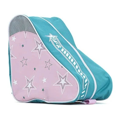 Image of SFR Skates Star Skate Bag for Unisex Adults, Pink/Green, One Size