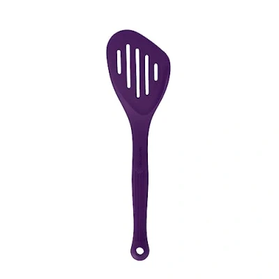 Image of Colourworks Silicone 28cm Slotted Turner Purple