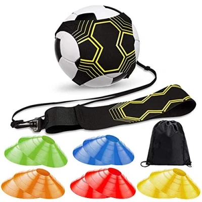 Image of xuntuo Football Kick Trainer Soccer Training Equipment for Kids and Adults Hands Free Solo Practice Skills Improvement