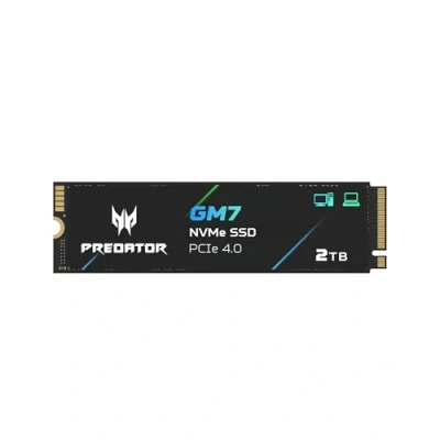 Image of Acer Predator GM7 2TB SSD: M.2 2280 PCIe Gen 4 x4 NVMe 2.0, Read Speed Up to 7400 MB/s, Internal PC Solid State Drive for Laptop, Desktop and PS5 BL.9BWWR.119