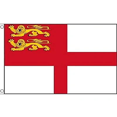 Image of AZ Flag Sark Island 3x5 Ft 100D Polyester Guernsey Banner with Two Metal Grommets Fade Resistant Vivid Colors 3&#039; x 5&#039; Feet 150x90 Cm