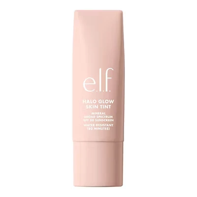 Image of e.l.f. Halo Glow Skin Tint SPF 50, Tinted Moisturiser For Light, Buildable Coverage, Creates A Natural Glow, Vegan &amp; Cruelty Free, 8 Medium Neutral