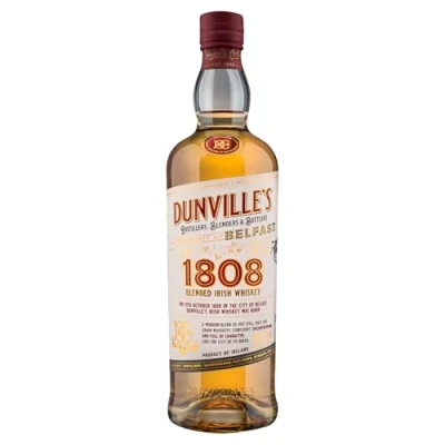Image of Dunvilles 1808 Blended Irish Whiskey 70cl, ABV 40%