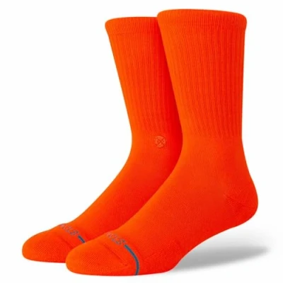 Image of Stance Crew Sock Icon (Tomato, Large)