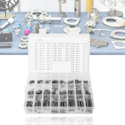 Image of 280Pcs Spring Tension Pins Set, Slotted Pin Assortment Kit Stainless Steel Split Dowel Roll M1.5 M2 M2.5 M3 M4 M5 M6 M8 with Box
