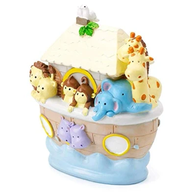 Image of Mousehouse Gifts Kids Noah&#039;s Ark Safari Themed Piggy Bank Money Box Gift for a Boy or Girl