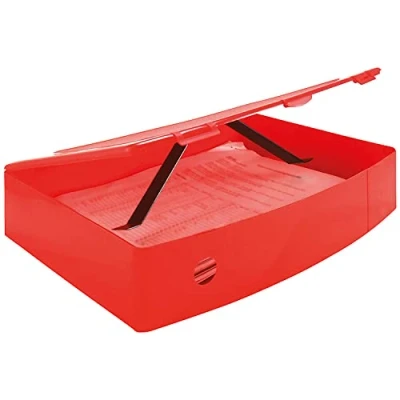 Image of Q Connect Foolscap Polypropylene Box File Red