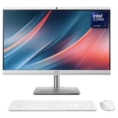 Image of ACER Aspire C24 195ES 24&quot; All in One PC Intel®Core Ultra 7, 1 TB SSD, White, White