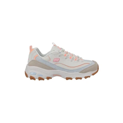 Image of Skechers Women&#039;s D&#039;Lites Bold Views, Natural Leather/Mesh/Multi Trim, 2.5 UK