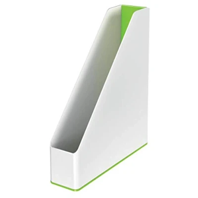 Image of Leitz 53621054 A4 Magazine File, WOW Range, Dual Colour White/Green