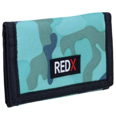 Image of RED X Mens or Boys Tri Fold Camouflage Canvas Wallet Blue/Navy