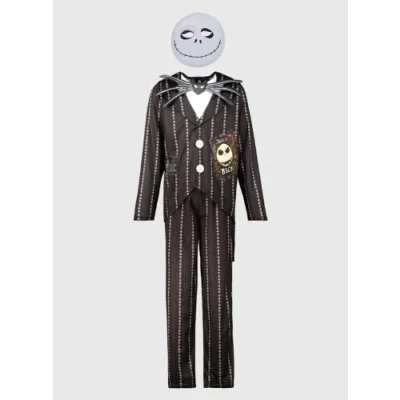Image of Officially Licensed Jack Skellington Nightmare Before Christmas Fancy Dress with Mask [7 8]