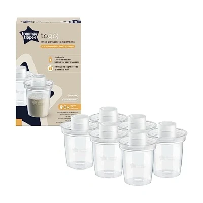 Image of Tommee Tippee Milk Powder Dispensers, 6 Pack
