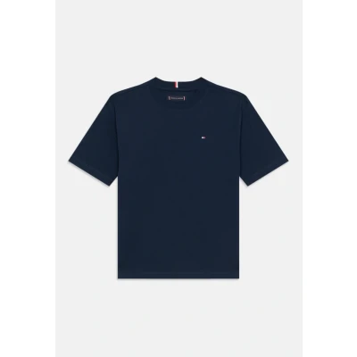 Image of Tommy Hilfiger Women&#039;s Heritage Crew Neck Graphic Tee Ww0ww24967 T Shirt, Black (Masters Black), M