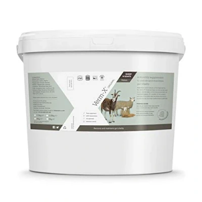 Image of Verm X Original All Natural Pellets for Sheep and Goats. Approved Use on Organic Farms. Supports Intestinal Hygiene. Vet Approved. Maintains Gut Vitality. Wormwood Free Recipe.