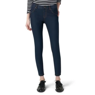 Image of HUE Women&#039;s Essential Denim Leggings, Deep Indigo Wash, XL