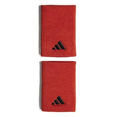 Image of adidas Unisex Tennis Wristband Large, Preloved Red/Preloved Red/Black, M