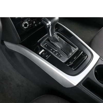 Image of NYSQOFMB Automobile Interior Trim Strip For Q5 8R 2009 2017 Center Console Gear Shift Panel Frame Decoration Cover Car Styling Interior(Silver)