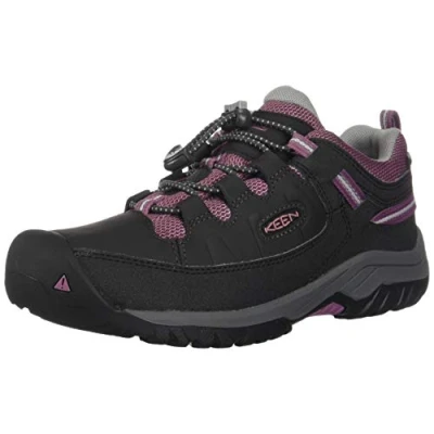 Image of KEEN Targhee Low Waterproof Hiking Shoe, Raven/Tulipwood, 13 UK Child