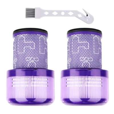 Image of V12 Filter Replacements for Dyson Detect Slim, Slim Animal, Slim+ Cordless Vacuum and Absolute Vacuums, Cleaner Replacement, Part No. 971517 01