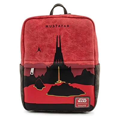 Image of Loungefly Star Wars Lands Mustafar Square Womens Double Strap Shoulder Bag Purse