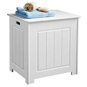 Image of NIGMA Wooden Bathroom Cabinet Shelf Cupboard Bedroom Furniture Storage Unit Multi Purpose (Laundry Cabinet)