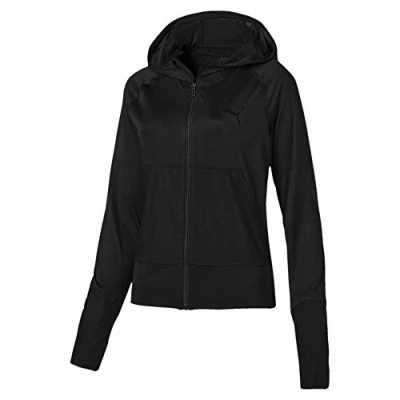 Image of Puma Women Knockout Jacket Hoody Black Heather, S