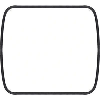 Image of SPARES2GO Rubber Door Seal with Corner Retainer Clips Compatible Falcon Oven/Cooker