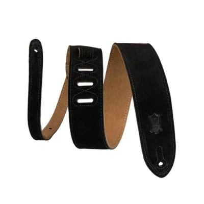 Image of Levy&#039;s Leathers Ms12 blk 2 inch Suede Leather Strap Black